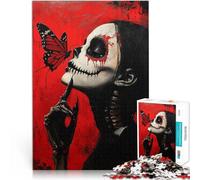Rompecabezas para Adolescentes 1000 Piezas Chica Muerta~ Reducción del estrés Interesante con Piezas de Formas aleatorias Que se entrelazan Completamente 75x50cm
