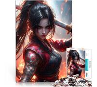 Rompecabezas para Adolescentes 1000 Piezas Chica Ninja Juego Familiar para aliviar el estrés: desafío difícil Apto para Parejas 52x38cm