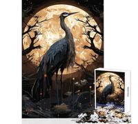 Rompecabezas para Adolescentes 1000 Piezas cigüeña mística Juguete para decoración de Pared Obra de Arte Regalo Juegos educativos Adecuado para decoración de Escritorio tamaño 50x75cm