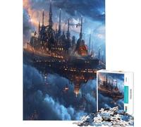 Rompecabezas para Adolescentes 1000 Piezas Ciudad cibernética Steampunk Juegos relajantes Juguete Juego Intelectual Grandes Regalos y Juguetes Actividades Familiares (Tamaño 38x26cm)