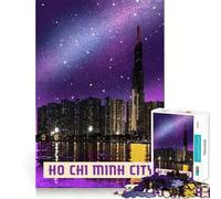 Rompecabezas para Adolescentes,1000 Piezas,Ciudad Ho Chi Minh,Corte Exacto,Juego de ingenio,Regalo para un Momento de Juego Tranquilo,Regalo de Arte navideño (38x52cm)