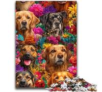 Rompecabezas para Adolescentes, 1000 Piezas, Collage de Perros, Juguete Intelectual, Juego para decoración del hogar para Mayores de 14 años, 26x38cm