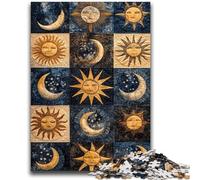 Rompecabezas para Adolescentes, 1000 Piezas, Collage de Sol y Luna, difícil de superar, Regalo para Amigos y Familiares, Apto para niños de 14 años y 50x75cm