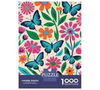 Rompecabezas para Adolescentes 1000 Piezas Colorful Butterflies Rompecabezas para Adultos Juegos Relajantes Desafío Difícil Interacción Entre Padres E Hijos 52x38cm/1000pcs
