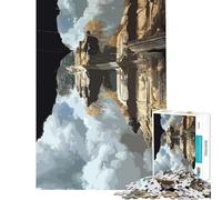Rompecabezas para Adolescentes 1000 Piezas con ruinas de templos reflejadas Juego Relajante Juguete Intelectual Excelentes Regalos y Actividades Familiares (Tamaño 50x75cm)