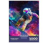 Rompecabezas para Adolescentes 1000 Piezas Cosmic Snowboarding Adventure Rompecabezas para Adultos Juegos Divertidos Decoración Interacción Entre Padres E Hijos 70x50cm/1000pcs