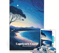 Rompecabezas para Adolescentes, 1000 Piezas, Costa Capricornio, Queensland, Juego Educativo, entretenido para Reducir el estrés, Gran Regalo para los Amantes de los Juegos, 50x75cm