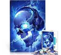 Rompecabezas para Adolescentes 1000 Piezas Cráneo de Roca Juego desafiante y Juego Familiar Trato como Regalo para Toda la Familia 52x38cm