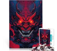 Rompecabezas para Adolescentes 1000 Piezas Cráneo del Diablo Juguete de desafío de Juego Educativo para la decoración del hogar 75x50cm