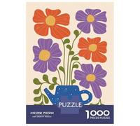 Rompecabezas para Adolescentes 1000 Piezas Crazy Plant Lady Floral Illustration Rompecabezas para Adultos Juegos Relajantes Desafío Difícil Interacción Entre Padres E Hijos 70x50cm/1000pcs