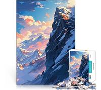 Rompecabezas para Adolescentes 1000 Piezas Cumbre Nevada Juguetes para aliviar el estrés Cada Pieza es única: un desafiante y Divertido Juego Familiar 75x50cm