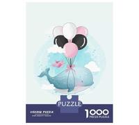 Rompecabezas para Adolescentes 1000 Piezas Cute Whale Flying Rompecabezas para Adultos Juegos De Relajación Corte De Precisión Oferta como Regalo para Toda La Familia 70x50cm/1000pcs