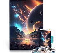 rompecabezas para adolescentes 1000 piezas Dawn Of Space Lake Lernspielzeug für die ganze Familie Wohnkunstdekor52x38cm