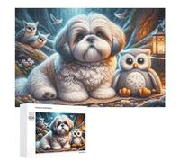 Rompecabezas para adolescentes, 1000 piezas de amigos mágicos del bosque, para adultos, decoración de pared, actividades divertidas en casa, 1000 piezas