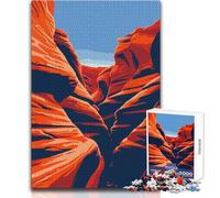 Rompecabezas para Adolescentes: 1000 Piezas de Arte de Viaje por el Cañón del Antílope,Juego desafiante,Juguetes,análisis y lógica,Regalos de Amigo Secreto,tamaño 38x52cm