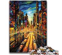 Rompecabezas para Adolescentes: 1000 Piezas de Coloridas Calles de la Ciudad, desafiantes de completar, Pero Divertidos y Divertidos, cumpleaños y Regalos, 50x75cm