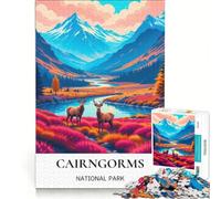 Rompecabezas para Adolescentes: 1000 Piezas de Fauna Salvaje en Cairngorms, Juegos relajantes, interacción Entre Padres e Hijos, Regalos de cumpleaños 38x52cm