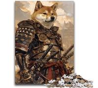 Rompecabezas para Adolescentes, 1000 Piezas de Guerreros Corgi japoneses, desafiantes Juegos Familiares, Juguetes DIY para Decorar la Pared del hogar (26x38cm)