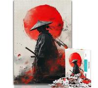 Rompecabezas para Adolescentes 1000 Piezas de Guerreros Ninja japoneses desafiantes Juegos Familiares Juguetes de Bricolaje para decoración de Pared del hogar Regalos de 26x38cm