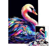 Rompecabezas para Adolescentes 1000 Piezas de Hermosos cisnes Ideales para cumpleaños Navidad Actividades Familiares y como Juguete antiestrés Apto para Mayores de 14 años 50x75cm