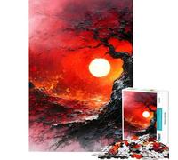 Rompecabezas para Adolescentes 1000 Piezas de paisajes con atardeceres intensos Rompecabezas antiestrés para Adolescentes Ayuda a desarrollar el Pensamiento lógico y el análisis Cerebral (38x26cm)