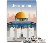 Rompecabezas para Adolescentes: 1000 Piezas de Viaje a Jerusalén Que ayudan a ejercitar el Cerebro, Juguetes adictivos para Cultivar la Paciencia, decoración de Pared (tamaño 50x75cm)