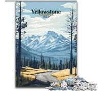 Rompecabezas para Adolescentes, 1000 Piezas del Parque Nacional de Yellowstone, Ideal para el Aprendizaje y el Regalo Familiar 50x75cm