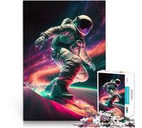Rompecabezas para Adolescentes 1000 Piezas Deslizándose por el Espacio Juego de ingenio Actividades Divertidas en casa, Regalos de cumpleaños, Regalos de Viaje, 52x38cm