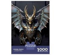 Rompecabezas para Adolescentes 1000 Piezas Devil Dragon Art Deco Rompecabezas para Adultos Juegos Relajantes Regalo De Cumpleaños para Cumpleaños, Navidad 70x50cm/1000pcs