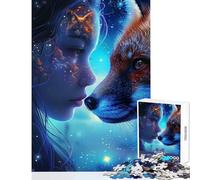 Rompecabezas para Adolescentes 1000 Piezas diseño de Animales místicos del Espacio Ideal para Decorar la Pared Ideal para Mujeres y Hombres Juegos de relajación y descompresión Intelectual 50x75cm