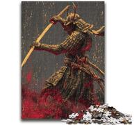 Rompecabezas para Adolescentes, 1000 Piezas, diseño de Ninja neón japonés, Juego Familiar para aliviar el estrés, desafío difícil, Adecuado para Parejas, 26x38cm