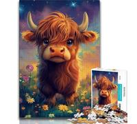 Rompecabezas para Adolescentes 1000 Piezas diseño de un Lindo bebé Yak Ideal como Juguete Educativo para descomprimir Regalo de Amigo Secreto 38x26cm