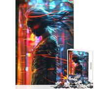 Rompecabezas para Adolescentes 1000 Piezas diseño de Viento neuronal decoración del hogar Juguetes Regalo Divertido Juego práctico interacción Entre Padres e Hijos tamaño 38x26cm