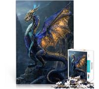 Rompecabezas para Adolescentes 1000 Piezas Dragón de Lluvia de Estrellas Etérea Juguetes de Juego desafiantes Buen Regalo 75x50cm