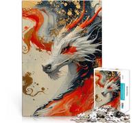 Rompecabezas para Adolescentes 1000 Piezas Dragón de Sangre Competición de Velocidad de Manos Trato como Regalo para Toda la Familia 52x38cm