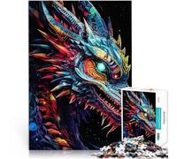 Rompecabezas para Adolescentes 1000 Piezas Dragón en Borderlands Juguetes de Entretenimiento Familiar Juego de desafío único 75x50cm