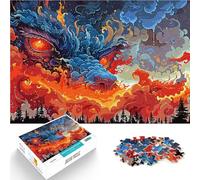 Rompecabezas para Adolescentes 1000 Piezas Dragón Místico Entrena tu Cerebro y Tus Manos Actividades Divertidas en casa, Regalos de cumpleaños, Regalos de Viaje, 38x26cm