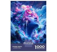 Rompecabezas para Adolescentes 1000 Piezas Dreamy Cloud Woman Rompecabezas para Adultos Juegos Relajantes Análisis Y Lógica para Cumpleaños, Navidad 38x26cm/1000pcs