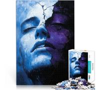 Rompecabezas para Adolescentes 1000 Piezas Dualidad fracturada Juguetes educativos de Aprendizaje Grandes Regalos y Juguetes 52x38cm