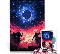 Rompecabezas para Adolescentes 1000 Piezas Duelo de fantasía Oscura Desafío difícil para aliviar el estrés Mejorar la Memoria 38x26cm