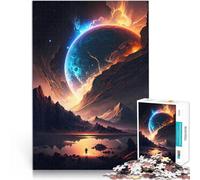 Rompecabezas para Adolescentes 1000 Piezas El Amanecer del Planeta Matar el Tiempo en Vacaciones en casa Obra de Arte 75x50cm