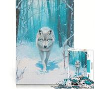 Rompecabezas para Adolescentes 1000 Piezas El Camino del Lobo Juguetes para armar decoración para el hogar Toda la Familia 38x26cm