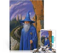 Rompecabezas para Adolescentes 1000 Piezas El Mago Azul Alivia el estrés Vacaciones en casa Matar el Tiempo Buen Regalo 38x26cm