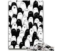 Rompecabezas para Adolescentes: 1000 Piezas en Blanco y Negro de No Muertos, Entrena tu Cerebro y Tus Manos Interacción Entre Padres e Hijos para Mayores de 14 años 50x75cm
