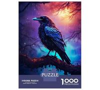 Rompecabezas para Adolescentes 1000 Piezas Epic Rainy Crow Rompecabezas para Adultos Juegos Relajantes Regalo De Cumpleaños para Cumpleaños, Navidad 70x50cm/1000pcs