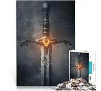 Rompecabezas para Adolescentes 1000 Piezas Espada legendaria para el Juguete de desafío de Juego Educativo Apto para Parejas 38x26cm