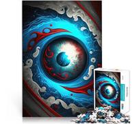 Rompecabezas para Adolescentes 1000 Piezas Estilo 1 del Ojo de la Tormenta Juegos de relajación Decoración artística del hogar 52x38cm
