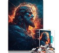 Rompecabezas para Adolescentes, 1000 Piezas, fantasía Dorada, Jesús, para aliviar el estrés, para Pasar el rato, interacción Entre Padres e Hijos, 38x26cm