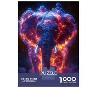 Rompecabezas para Adolescentes 1000 Piezas Fiery Elephant Nebula Rompecabezas para Adultos Juegos Familiares Análisis Y Lógica para Cumpleaños, Navidad 52x38cm/1000pcs