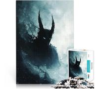 Rompecabezas para Adolescentes 1000 Piezas Figura Oscura en la Niebla Juegos Divertidos con Piezas de Formas aleatorias Que se entrelazan Completamente 38x26cm